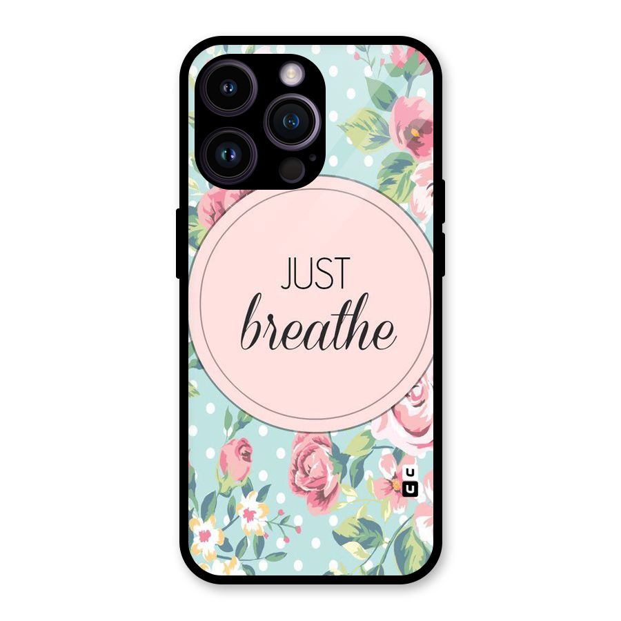 Floral Bloom Glass Back Case for iPhone 14 Pro Max