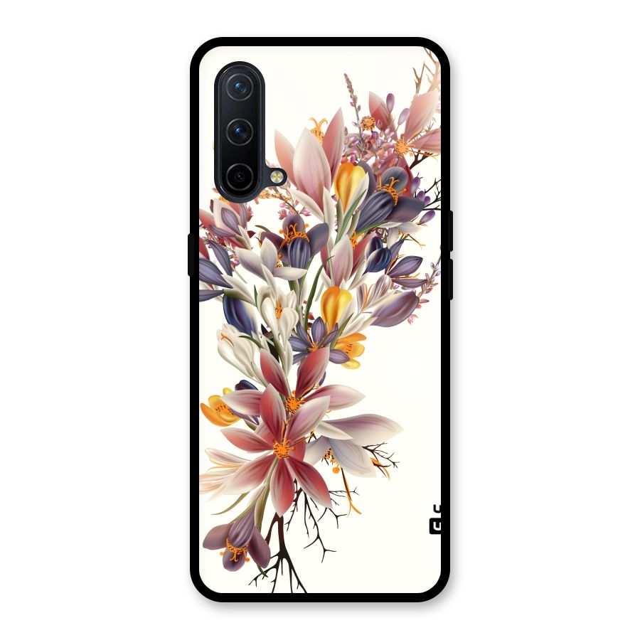 Floral Bouquet Glass Back Case for OnePlus Nord CE 5G