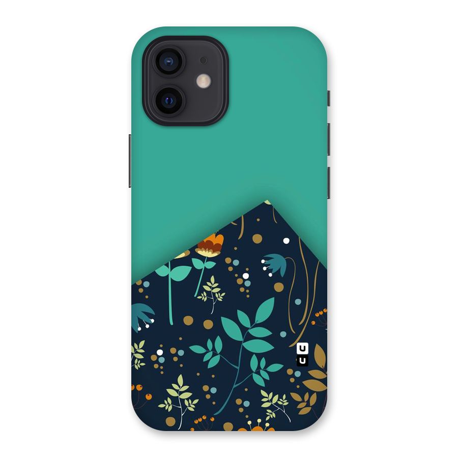 Floral Corner Back Case for iPhone 12