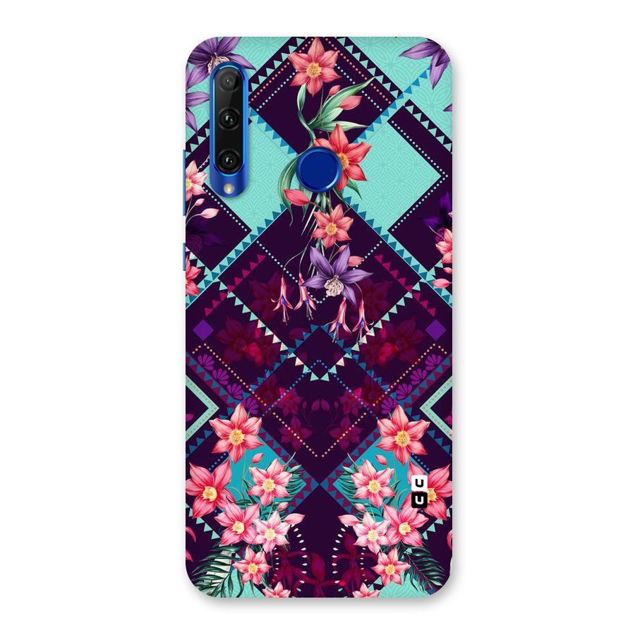 Floral Diamonds Back Case for Honor 20i