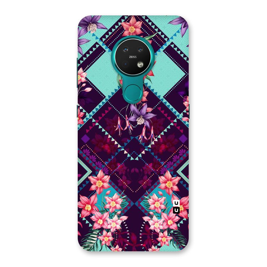 Floral Diamonds Back Case for Nokia 7.2