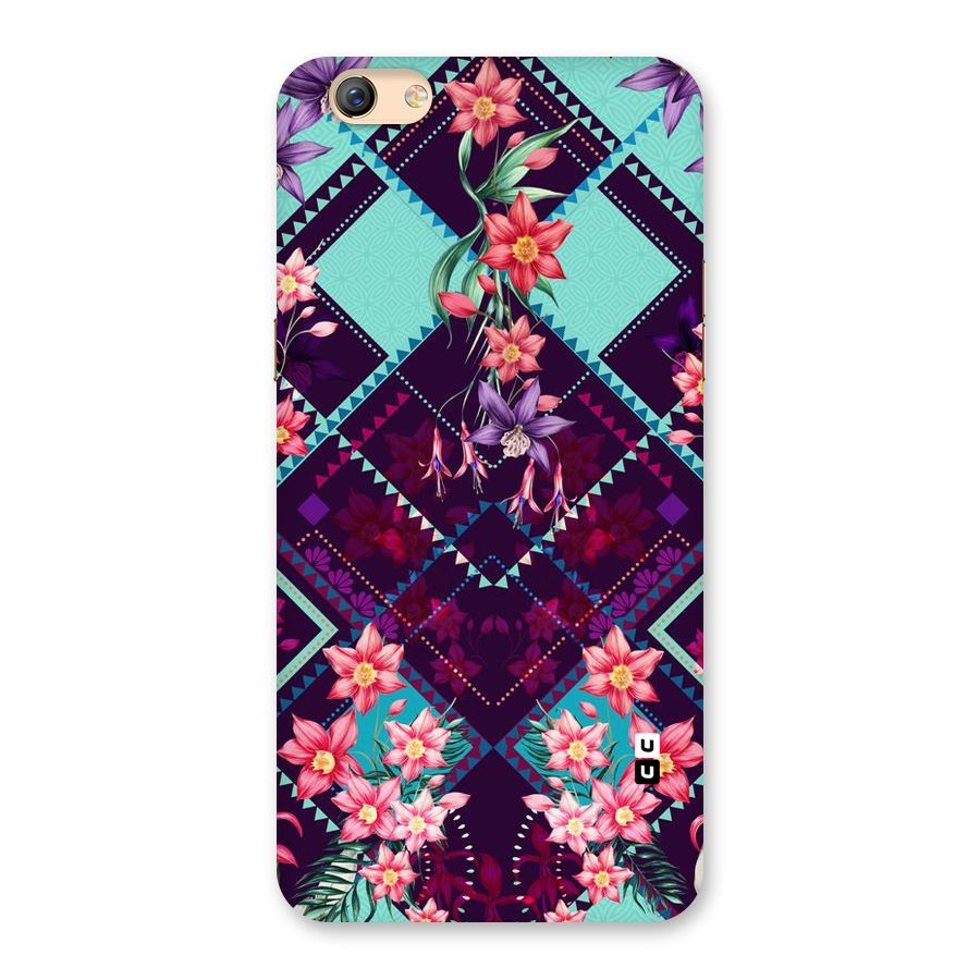Floral Diamonds Back Case for Oppo F3 Plus