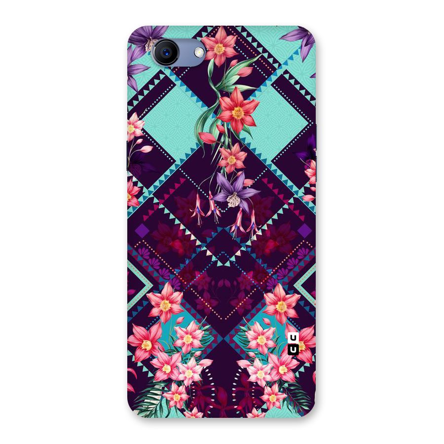 Floral Diamonds Back Case for Oppo Realme 1