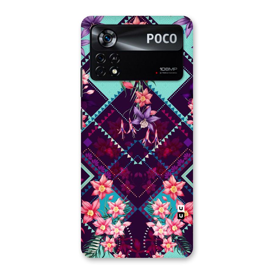 Floral Diamonds Back Case for Poco X4 Pro 5G