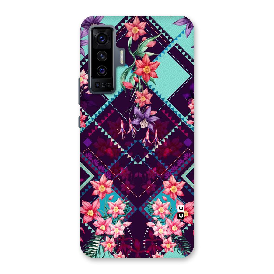 Floral Diamonds Back Case for Vivo X50