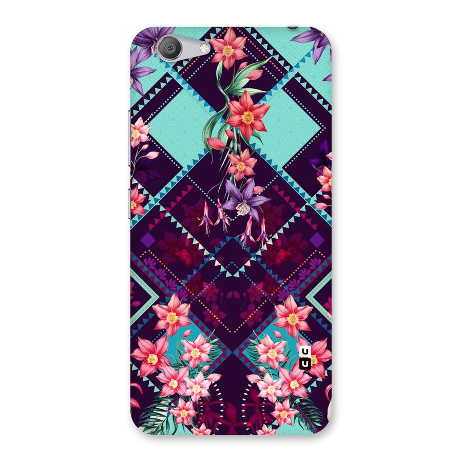 Floral Diamonds Back Case for Vivo Y53