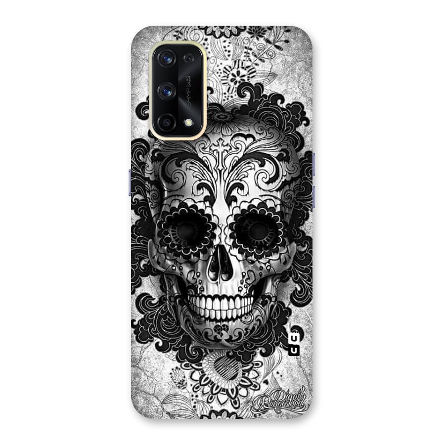 Floral Ghost Glass Back Case for Realme X7 Pro