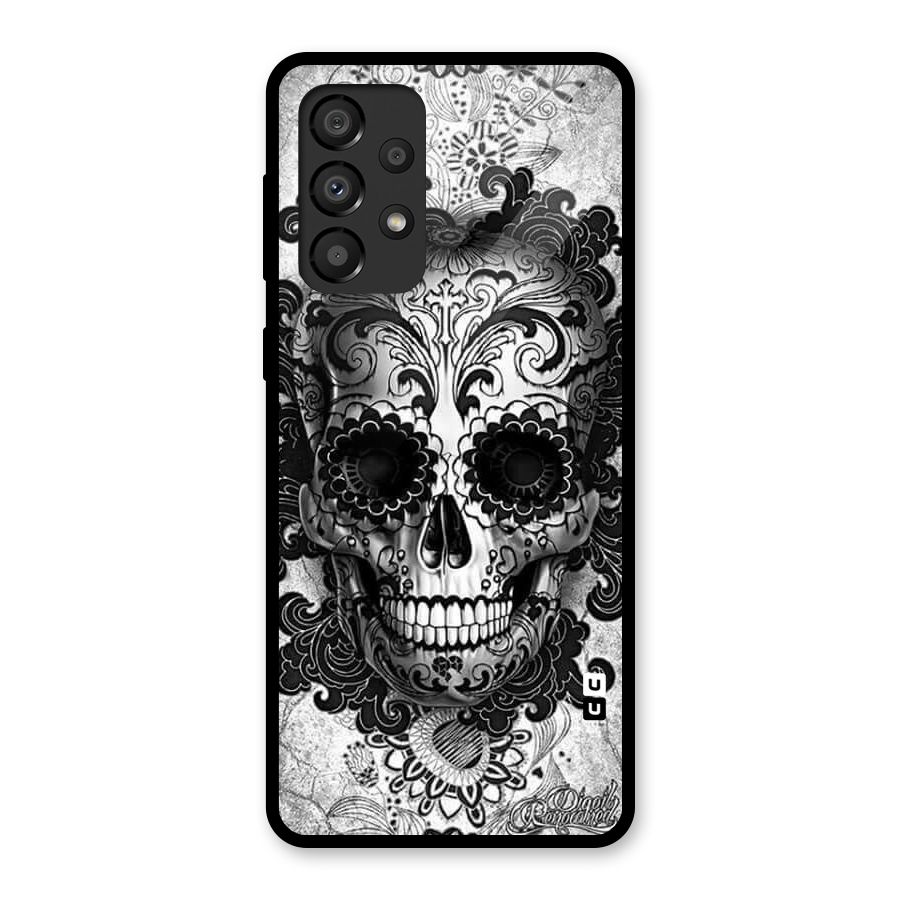 Floral Ghost Glass Back Case for Galaxy A33 5G
