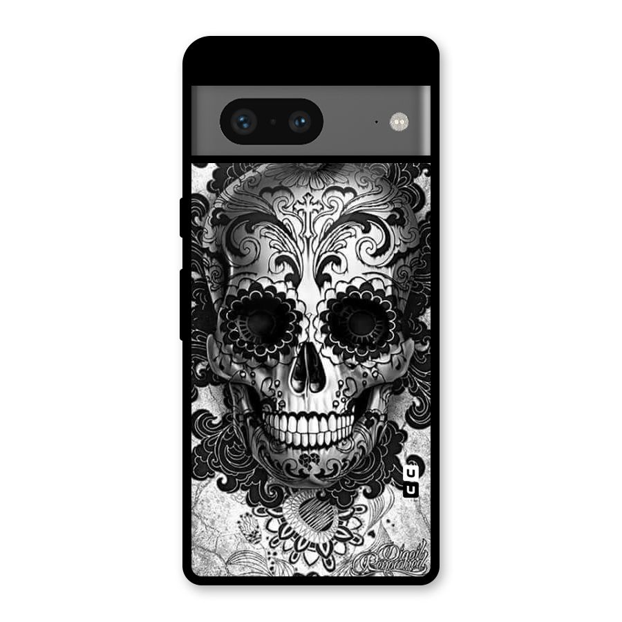 Floral Ghost Glass Back Case for Google Pixel 7