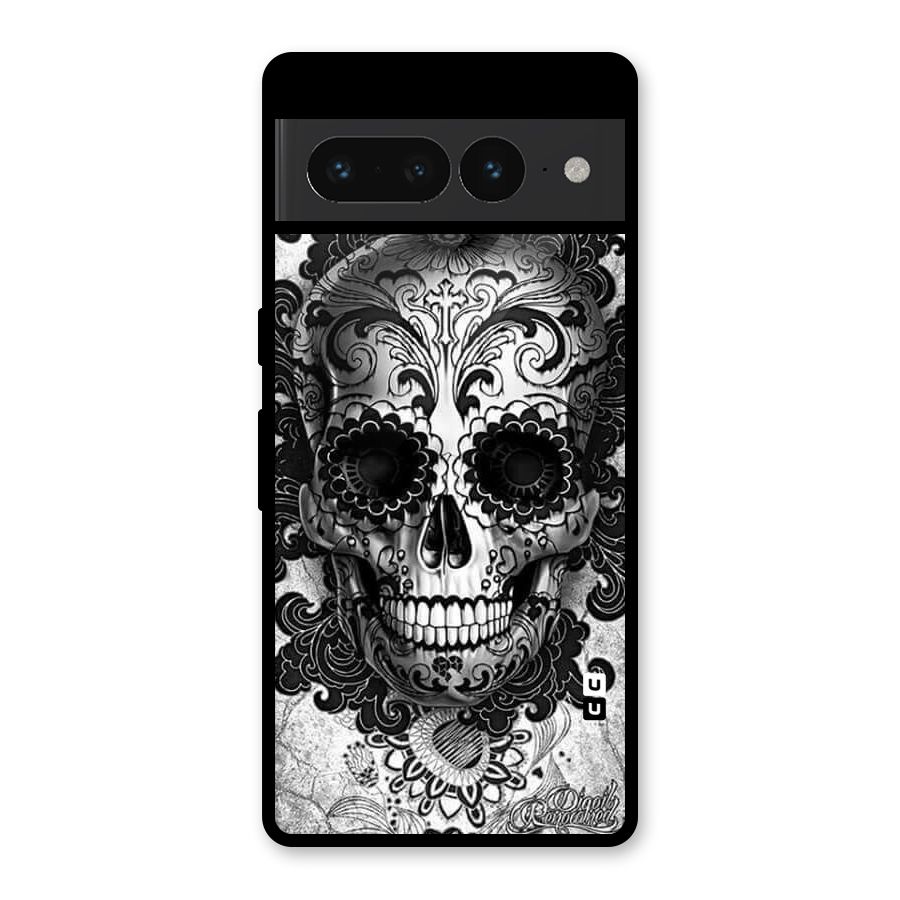 Floral Ghost Glass Back Case for Google Pixel 7 Pro