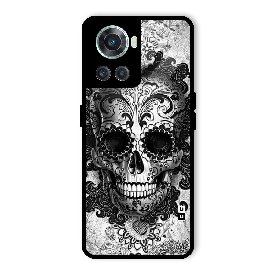 Floral Ghost Glass Back Case for OnePlus 10R