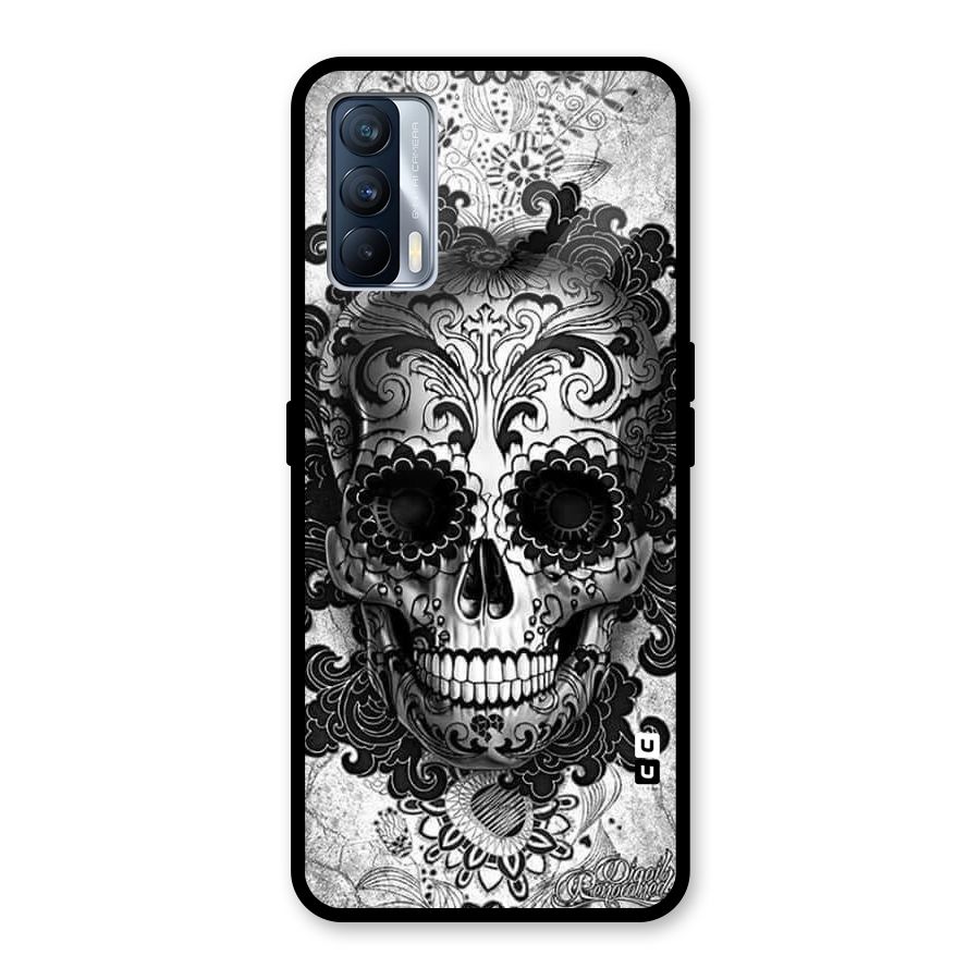 Floral Ghost Glass Back Case for Realme X7