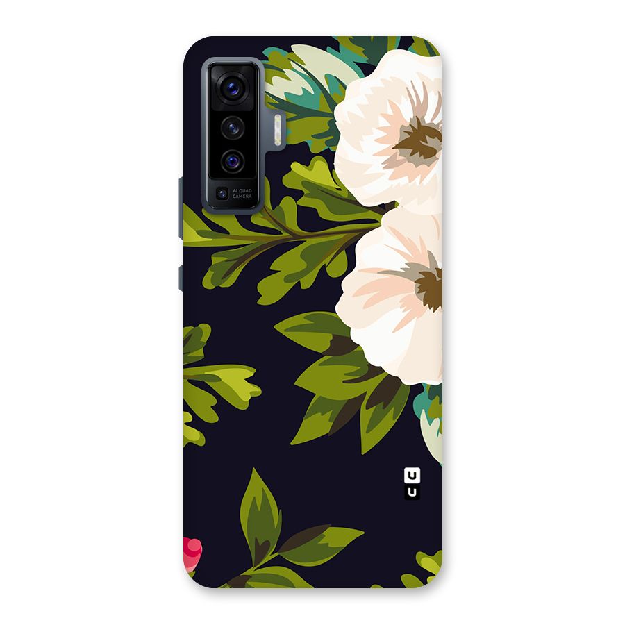 Floral Leaves Back Case for Vivo X50