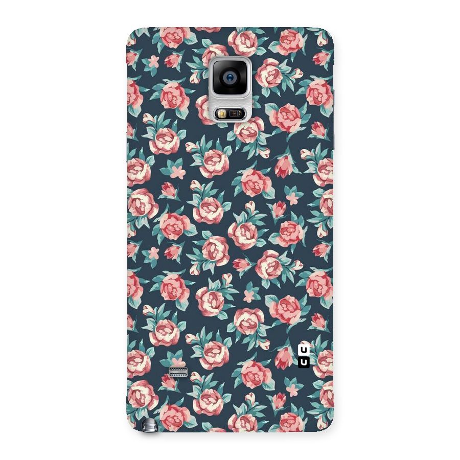 Floral Navy Bloom Back Case for Galaxy Note 4