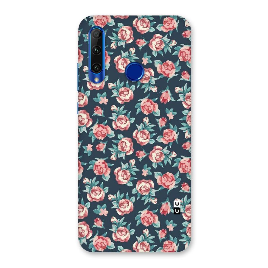 Floral Navy Bloom Back Case for Honor 20i