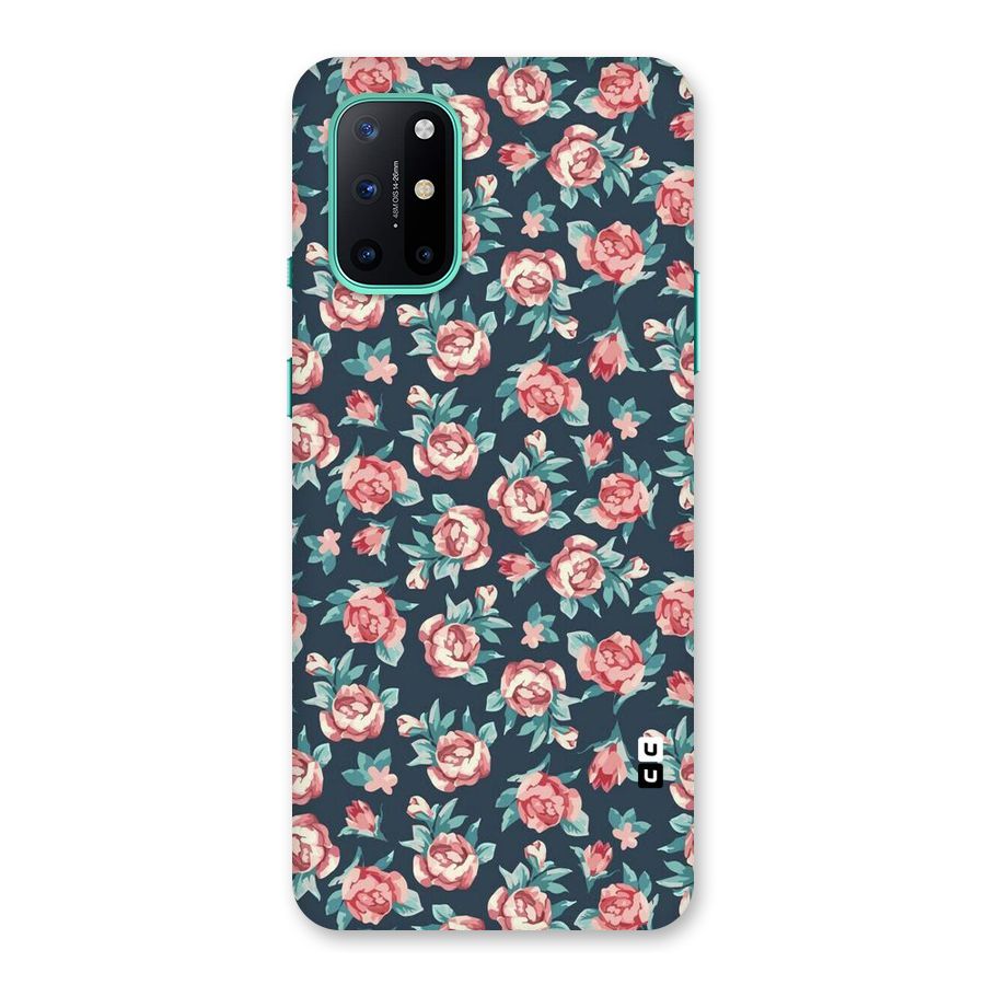 Floral Navy Bloom Back Case for OnePlus 8T
