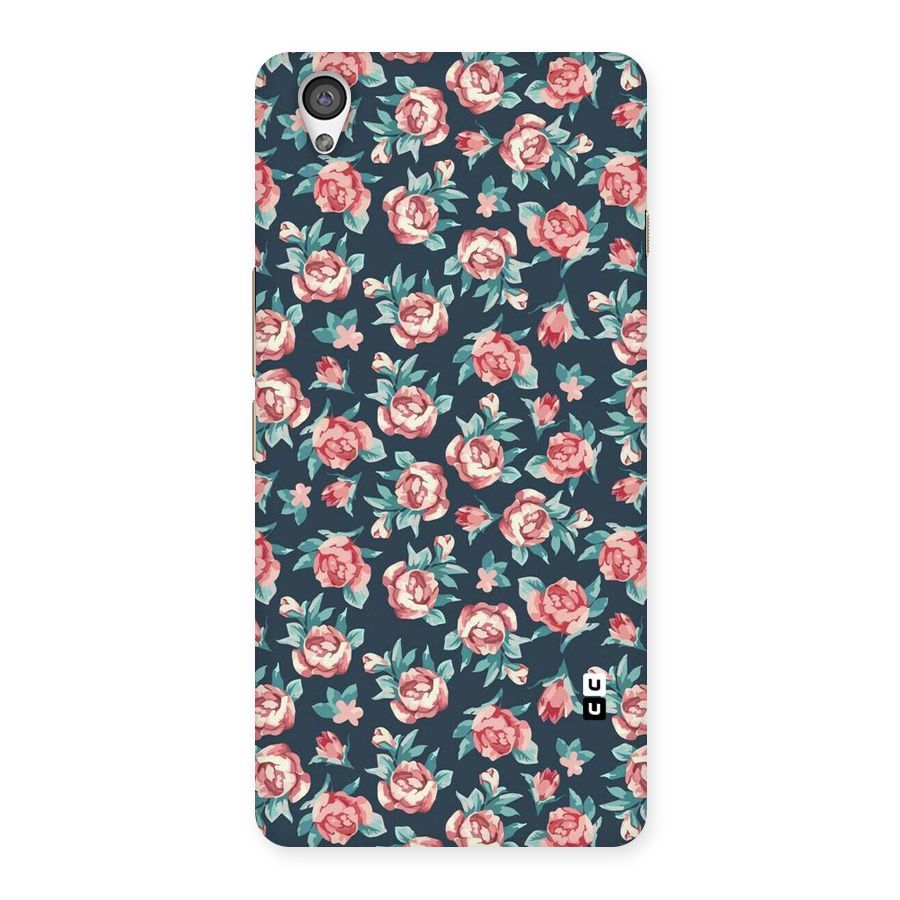 Floral Navy Bloom Back Case for OnePlus X