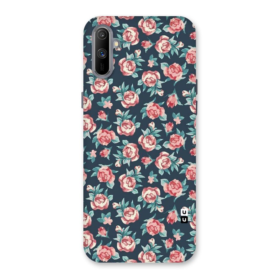 Floral Navy Bloom Back Case for Realme C3