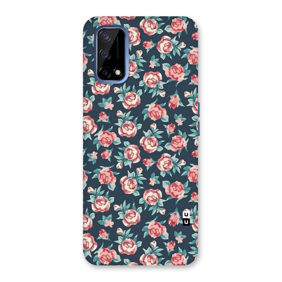 Floral Navy Bloom Back Case for Realme Narzo 30 Pro