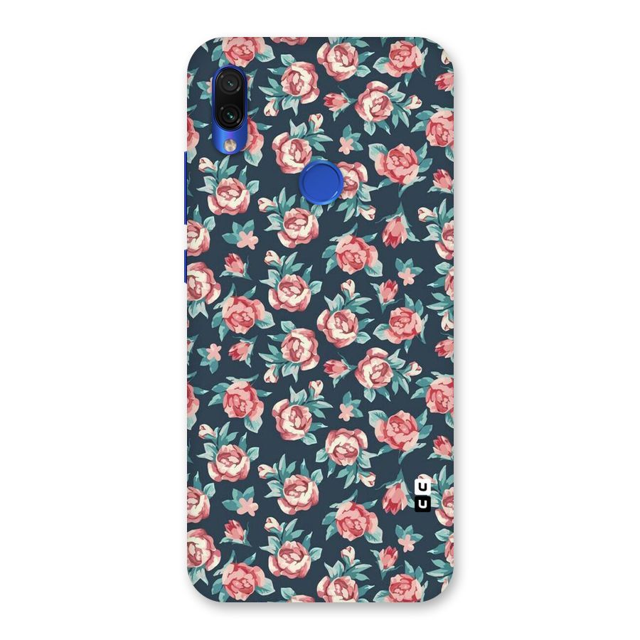 Floral Navy Bloom Back Case for Redmi Note 7S