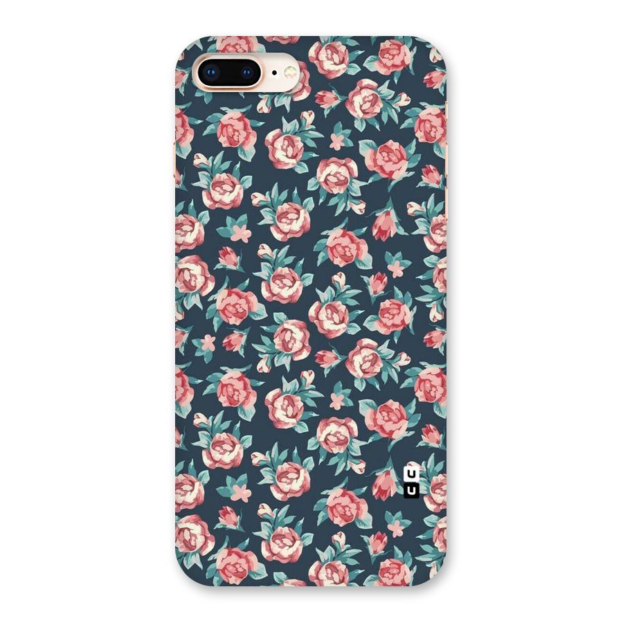 Floral Navy Bloom Back Case for iPhone 8 Plus