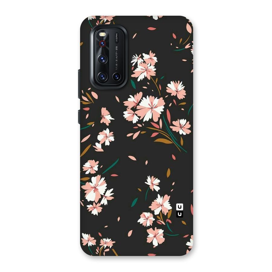 Floral Petals Peach Back Case for Vivo V19