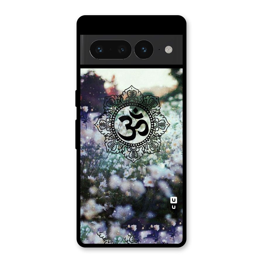 Floral Pray Glass Back Case for Google Pixel 7 Pro