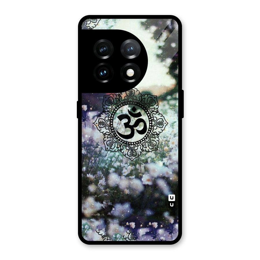Floral Pray Glass Back Case for OnePlus 11