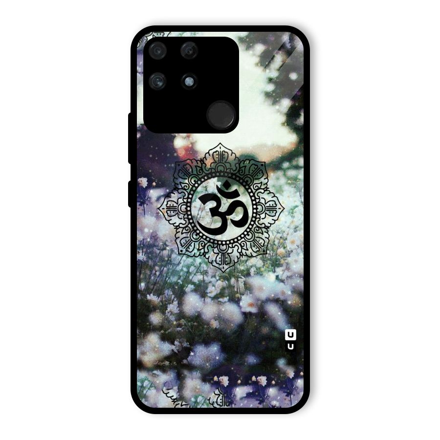 Floral Pray Glass Back Case for Realme Narzo 50A