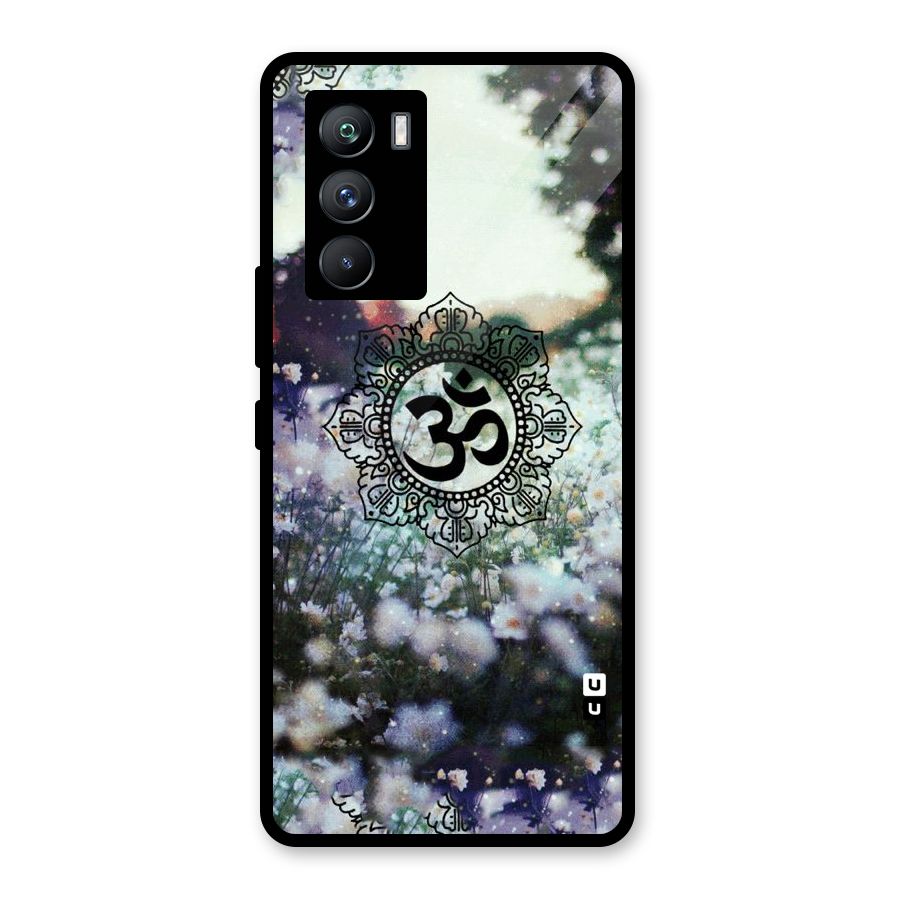 Floral Pray Glass Back Case for Vivo iQOO 9 SE