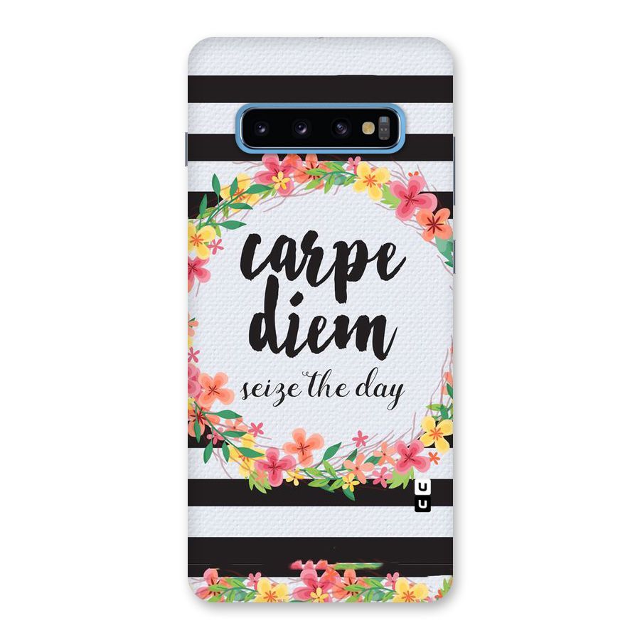 Floral Seize The Day Back Case for Galaxy S10 Plus