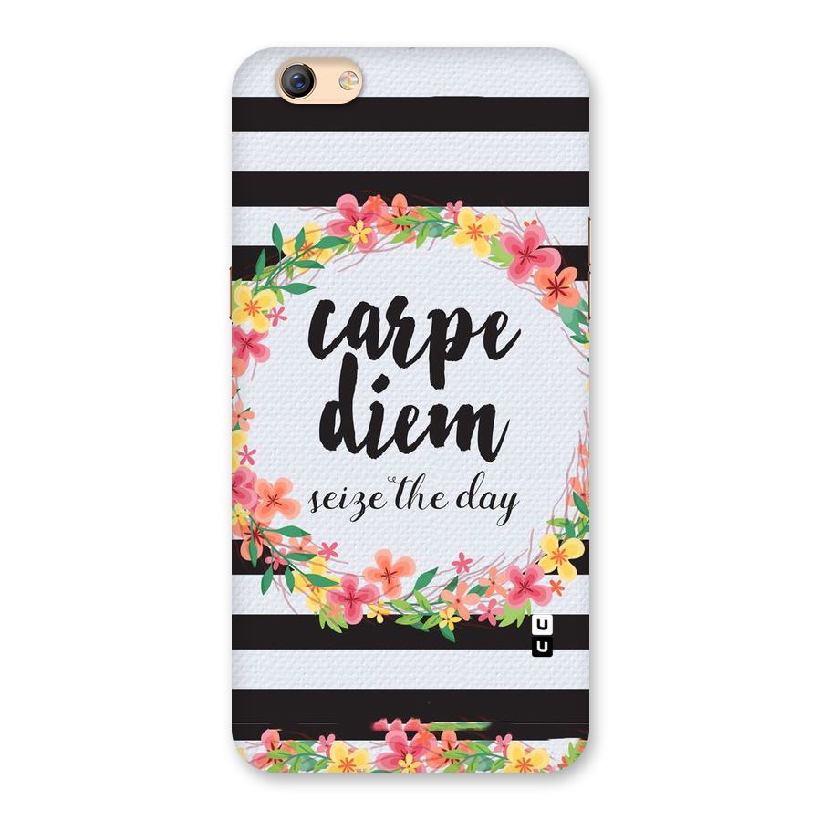 Floral Seize The Day Back Case for Oppo F3 Plus