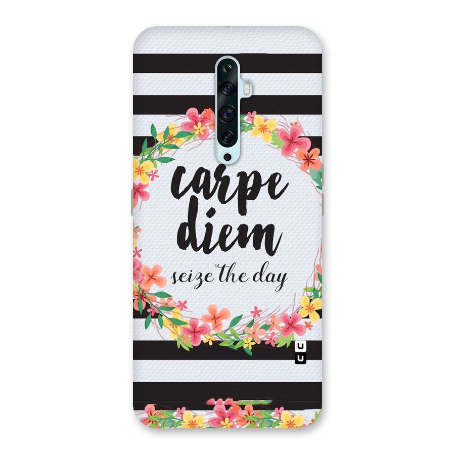 Floral Seize The Day Back Case for Oppo Reno2 F