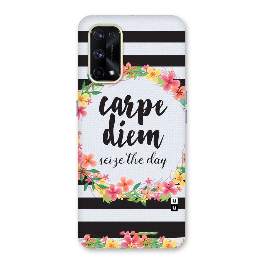 Floral Seize The Day Glass Back Case for Realme X7 Pro