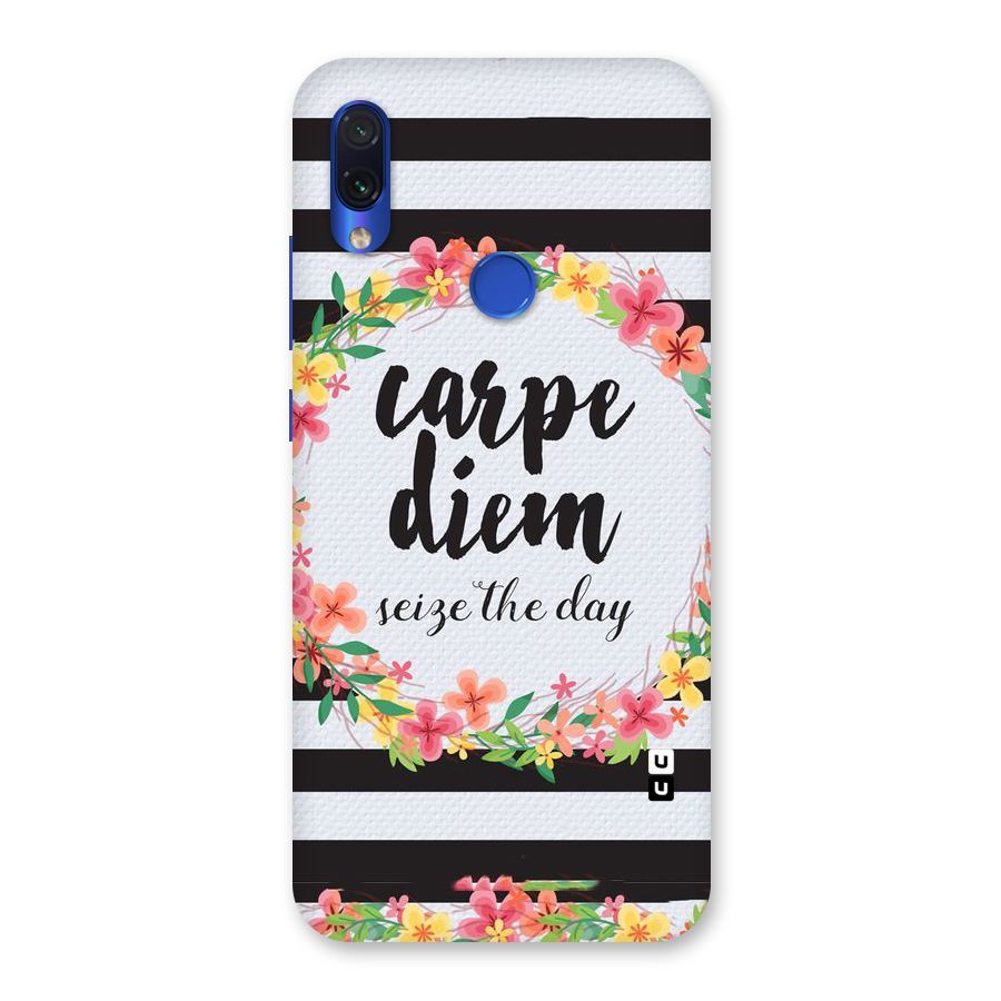 Floral Seize The Day Back Case for Redmi Note 7