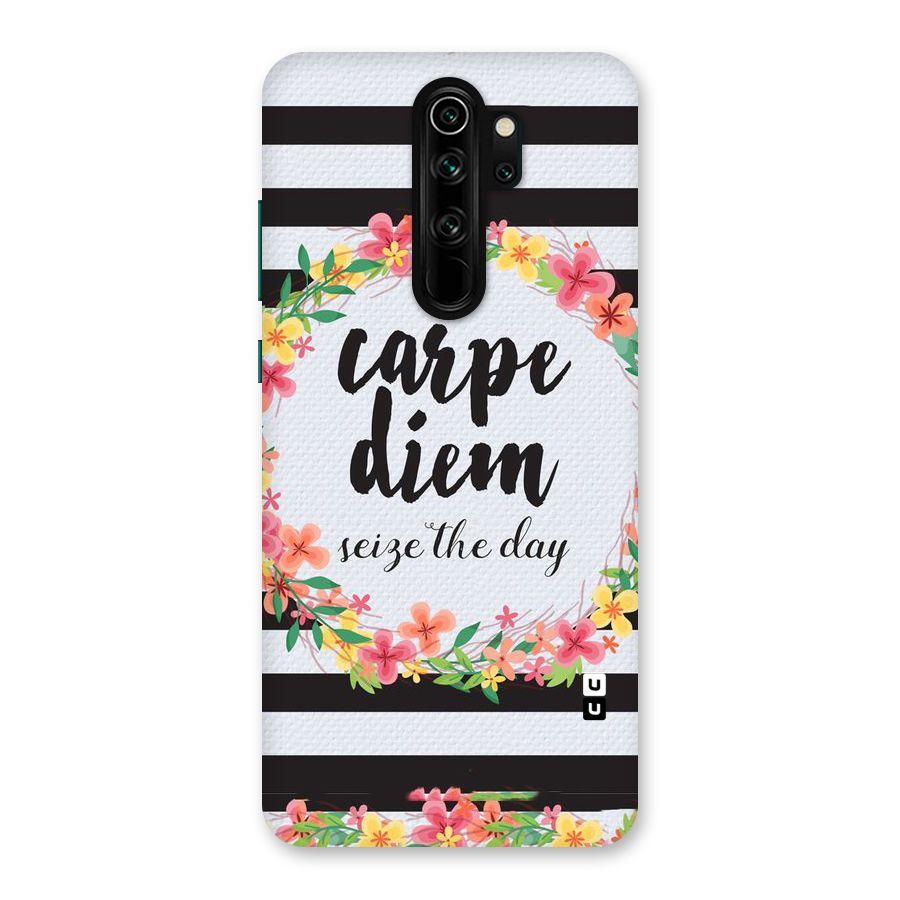 Floral Seize The Day Back Case for Redmi Note 8 Pro