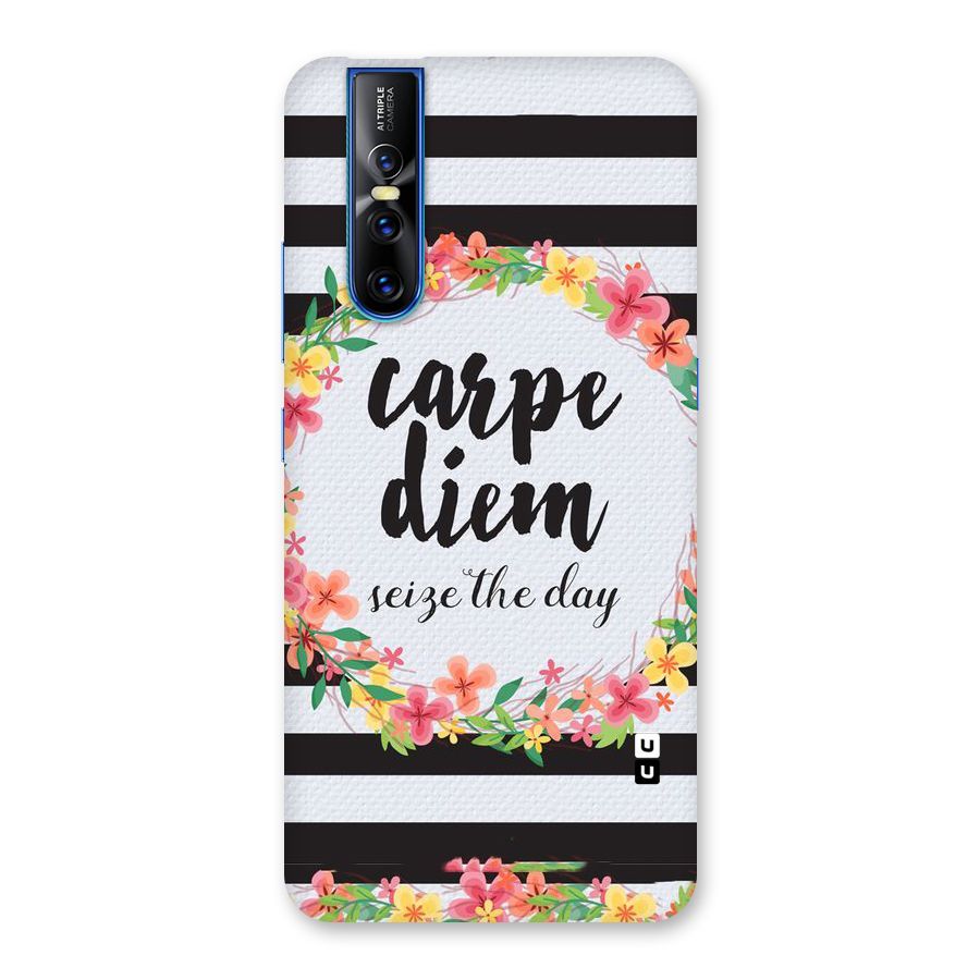 Floral Seize The Day Back Case for Vivo V15 Pro