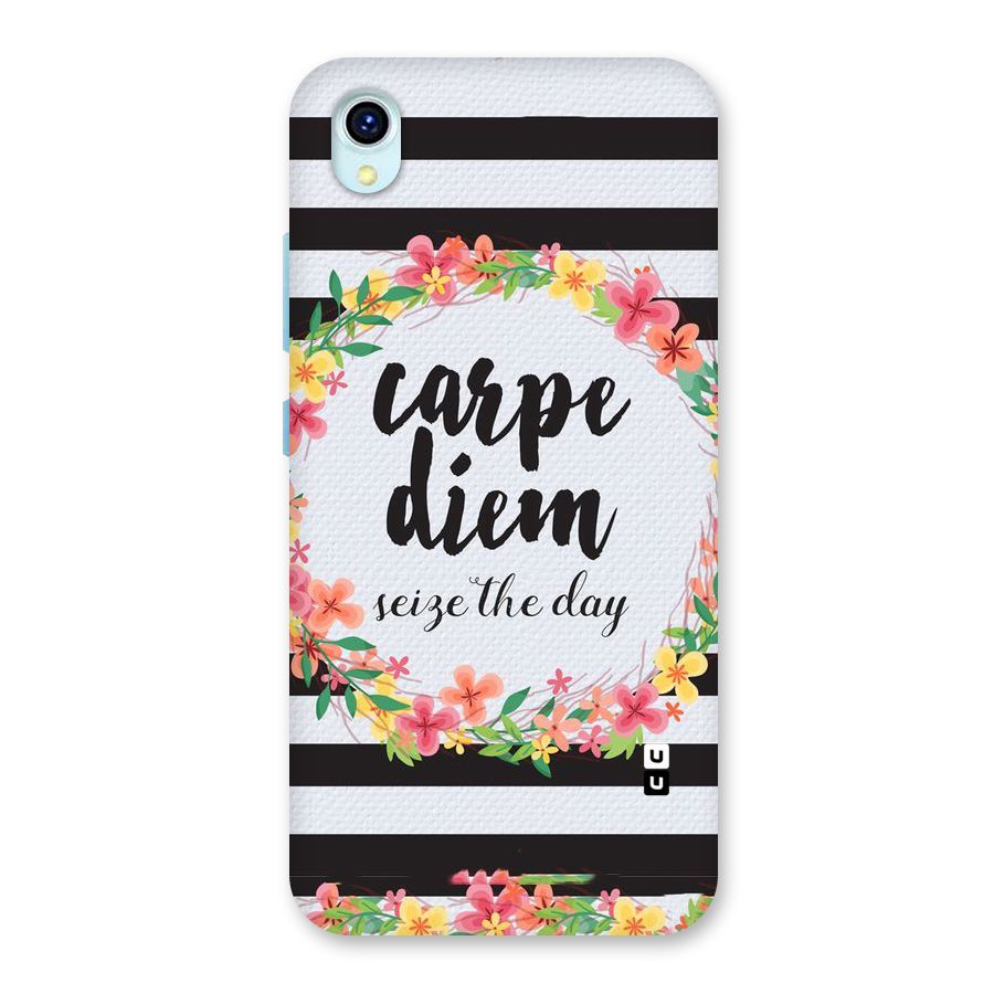 Floral Seize The Day Back Case for Vivo Y1s