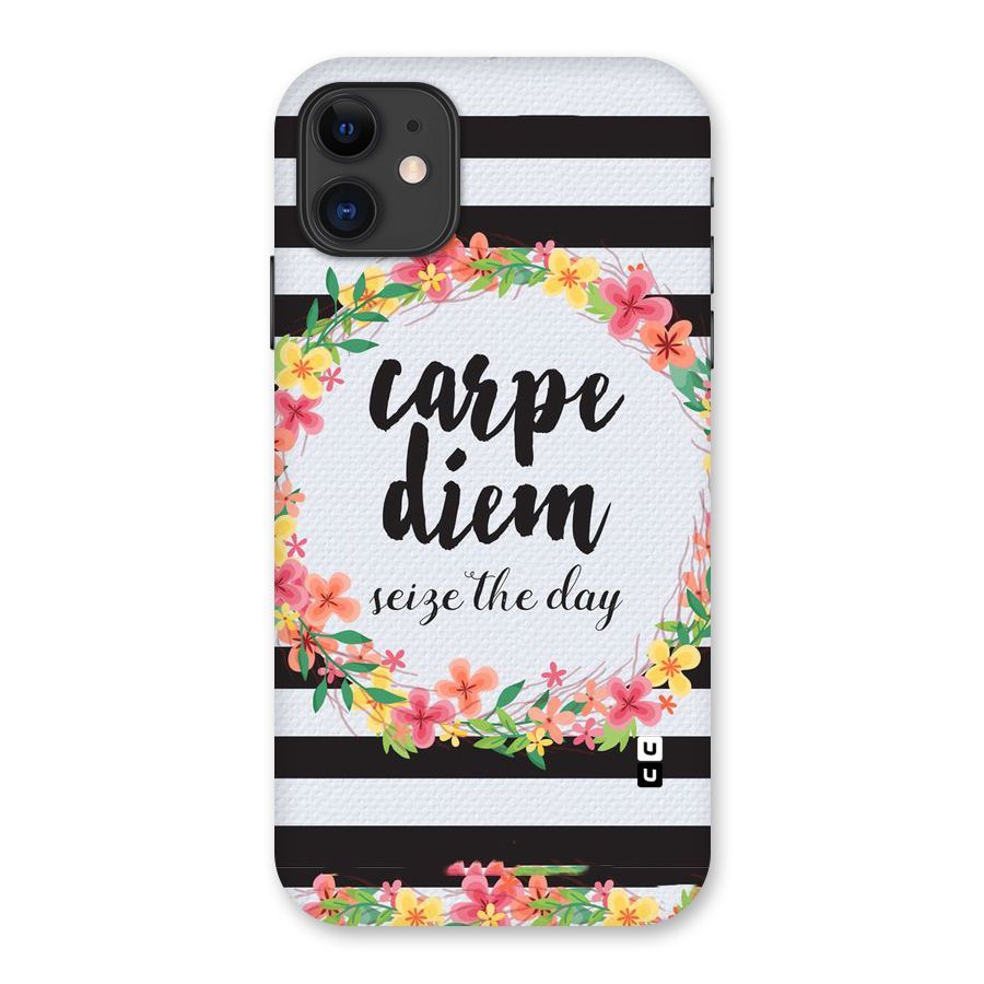 Floral Seize The Day Back Case for iPhone 11