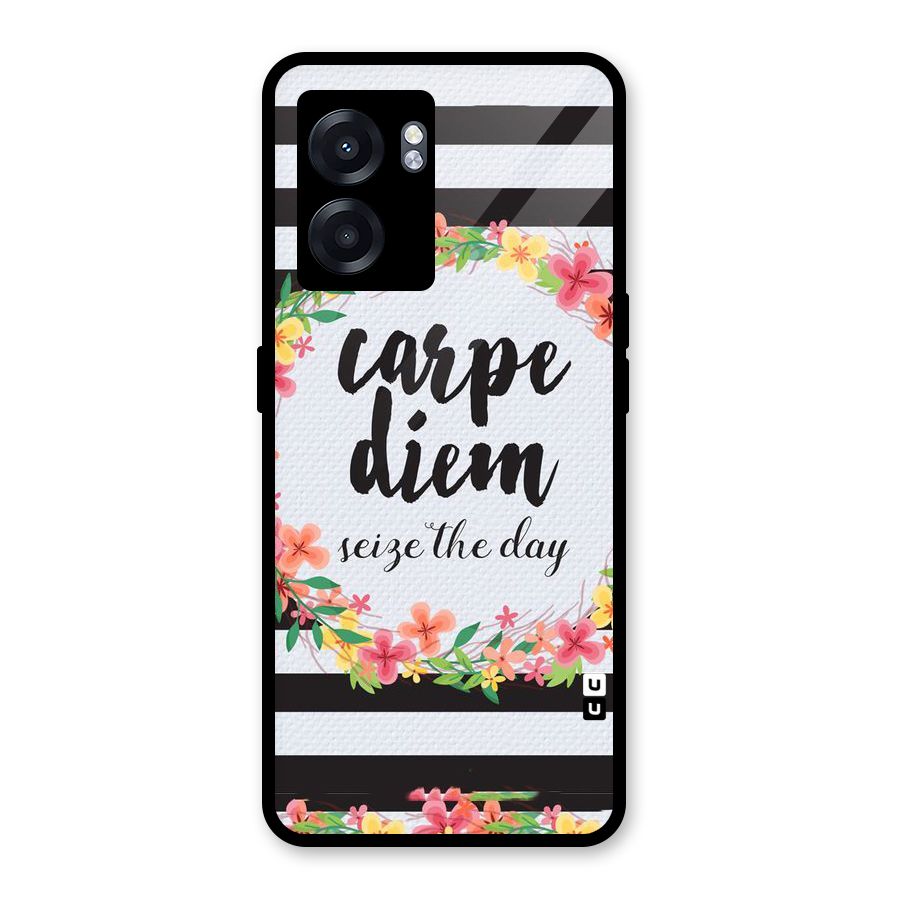 Floral Seize The Day Glass Back Case for Realme Narzo 50 5G