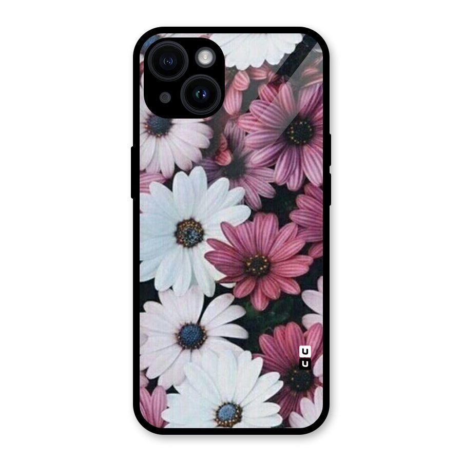 Floral Shades Pink Glass Back Case for iPhone 14