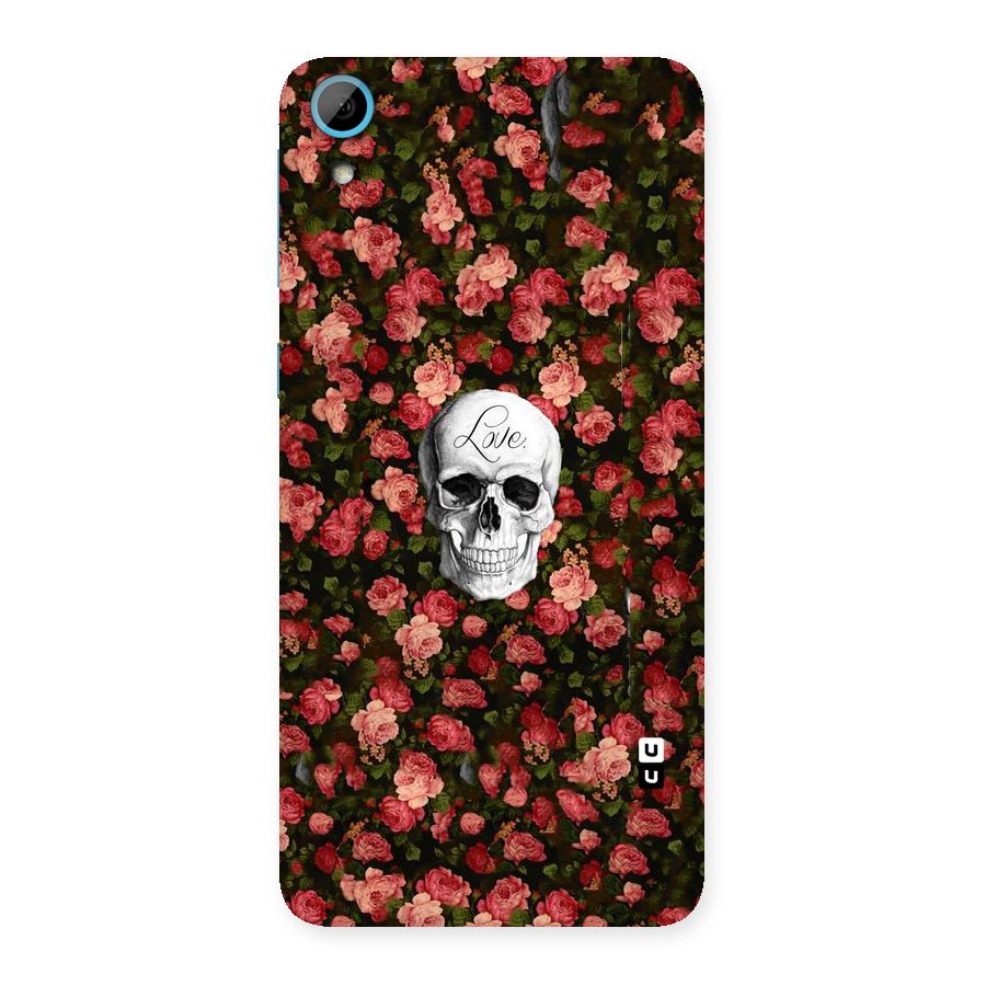 Floral Skull Love Back Case for HTC Desire 826