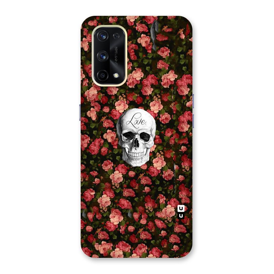 Floral Skull Love Glass Back Case for Realme X7 Pro