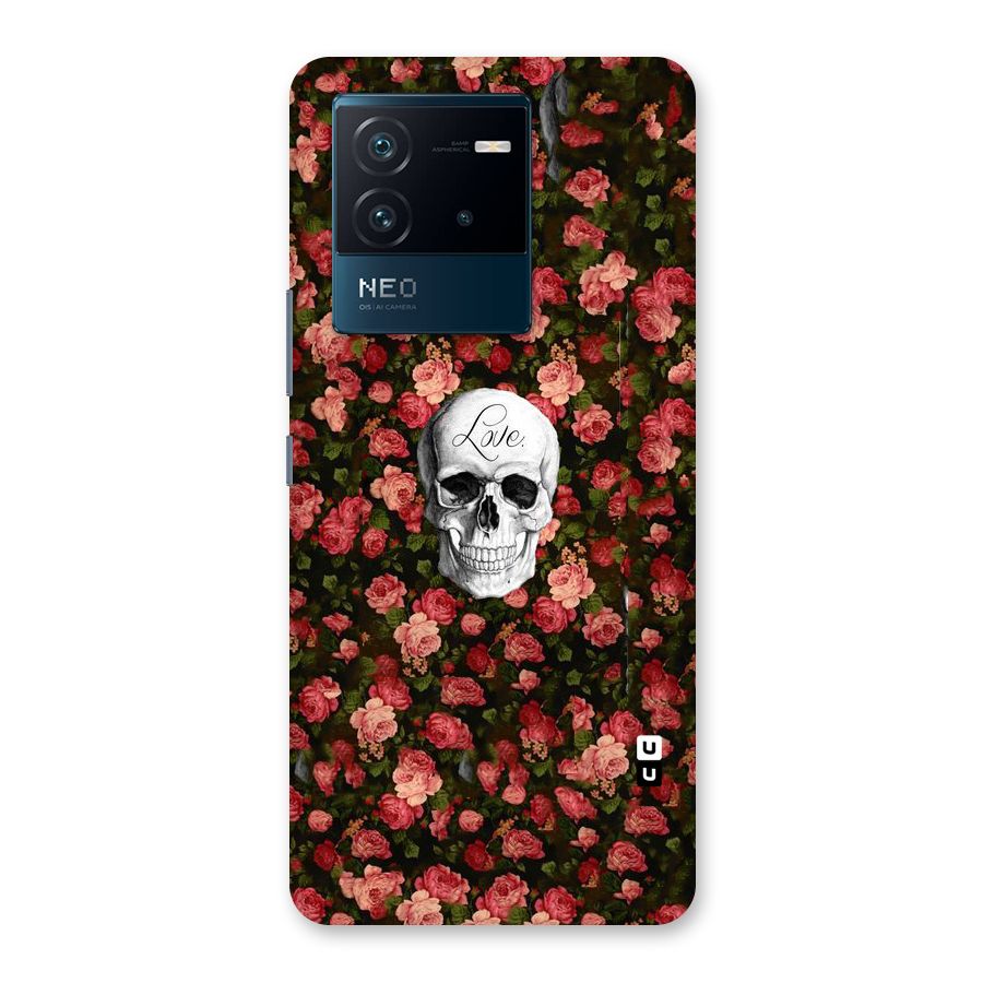 Floral Skull Love Back Case for Vivo iQOO Neo 6 5G
