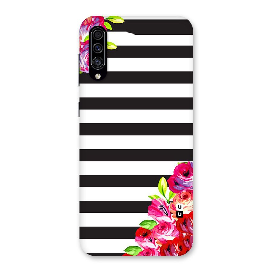 Floral Stripes Back Case for Galaxy A30s