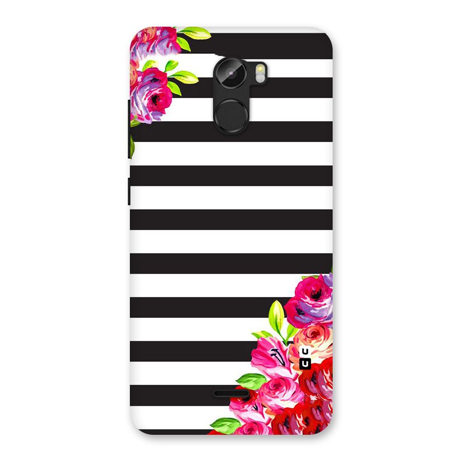 Floral Stripes Back Case for Gionee X1