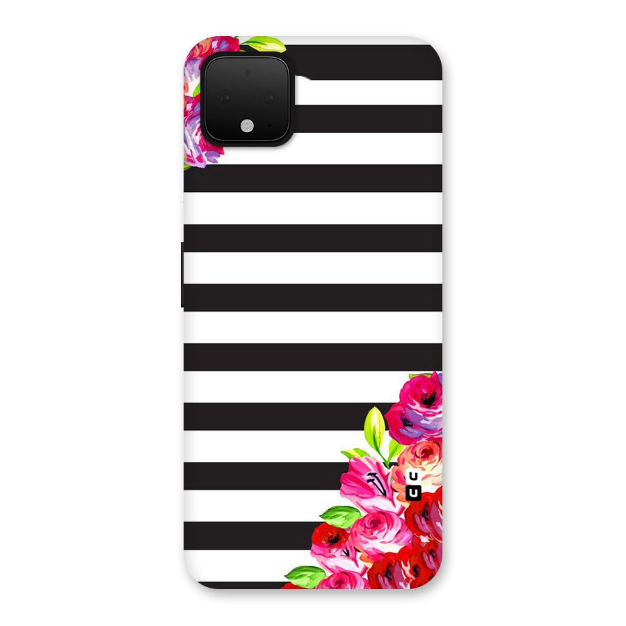 Floral Stripes Back Case for Google Pixel 4 XL