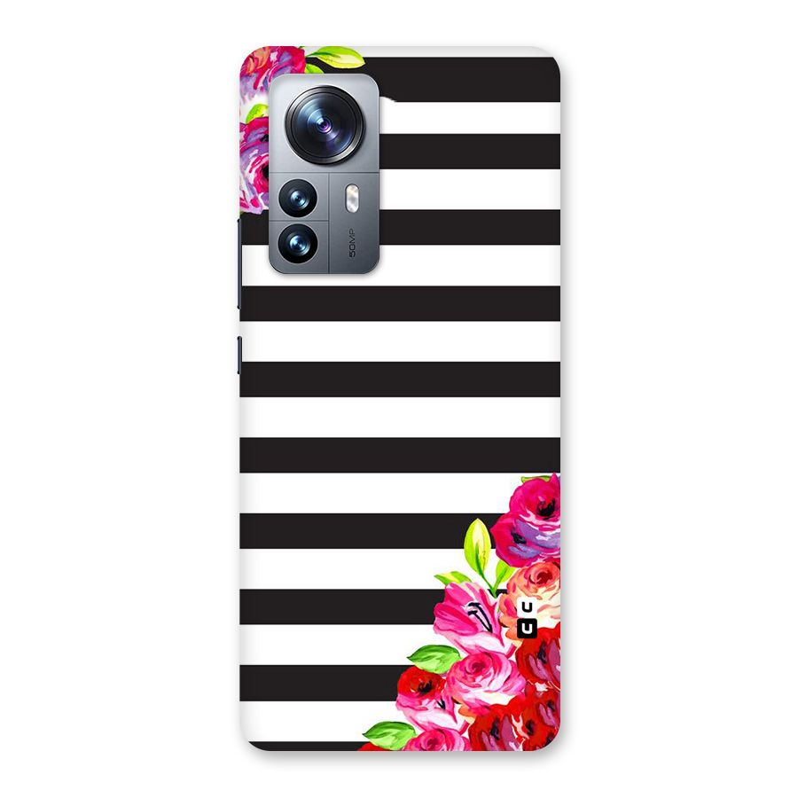 Floral Stripes Back Case for Xiaomi 12 Pro