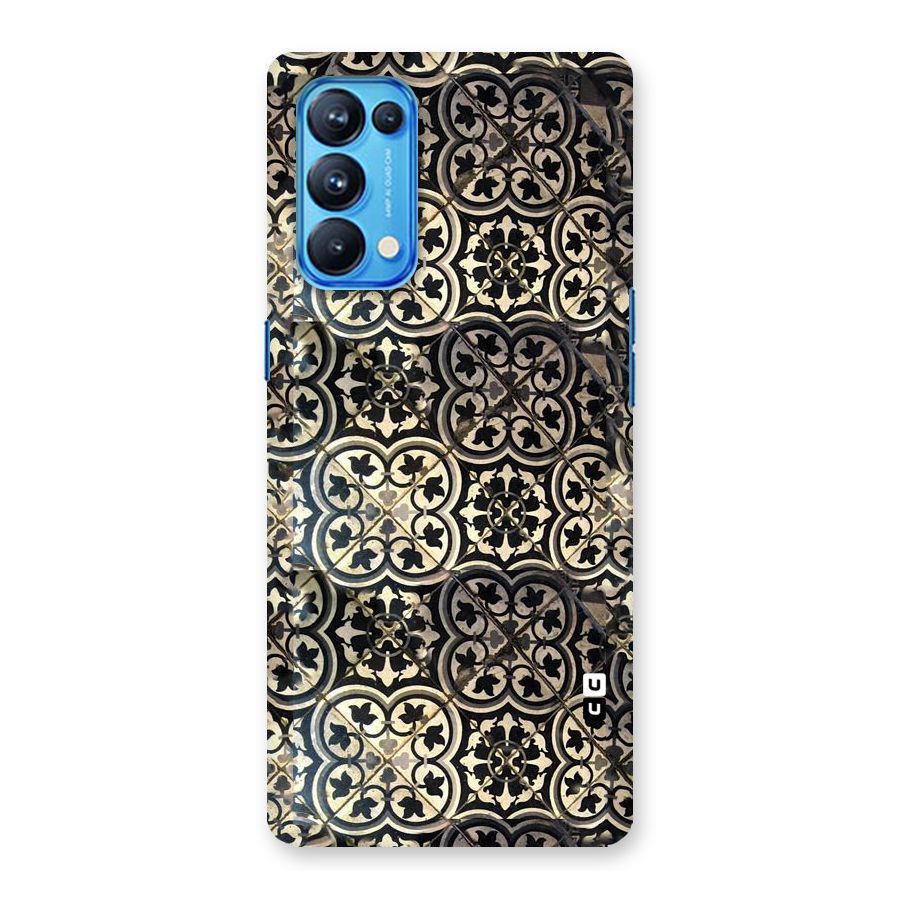 Floral Tile Back Case for Oppo Reno5 Pro 5G