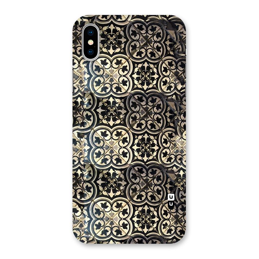 Floral Tile Back Case for iPhone XS